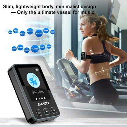 MP3 Player mit Sport Clip & Armband, Schwarz