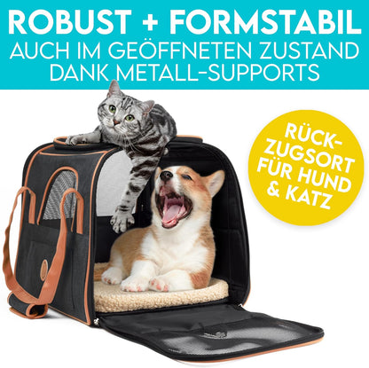 Hunde- & Katzentasche, L 46 x B 35 x H 37 cm Anthrazit