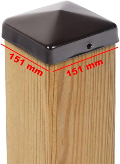 Pfostenkappen-Set, 6 151 x 151 mm