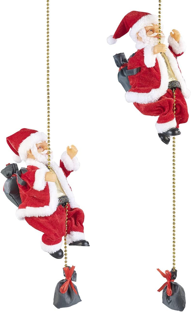 2er-Set Kletternder Weihnachtsmann
