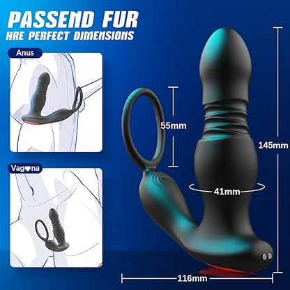 Anal Vibrator mit Penisring