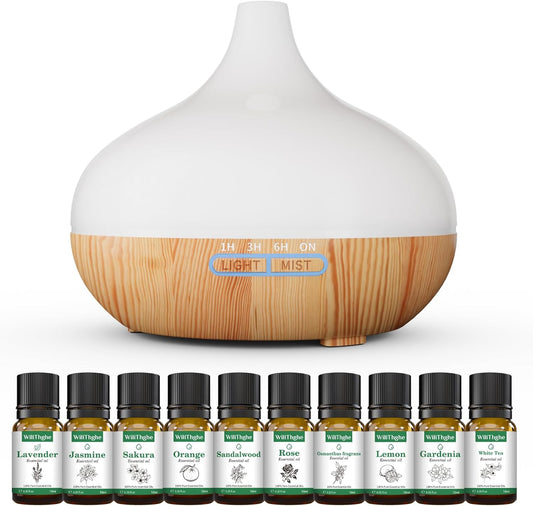 Aroma Diffuser Set mit Fernbedienung und 10 Ölen