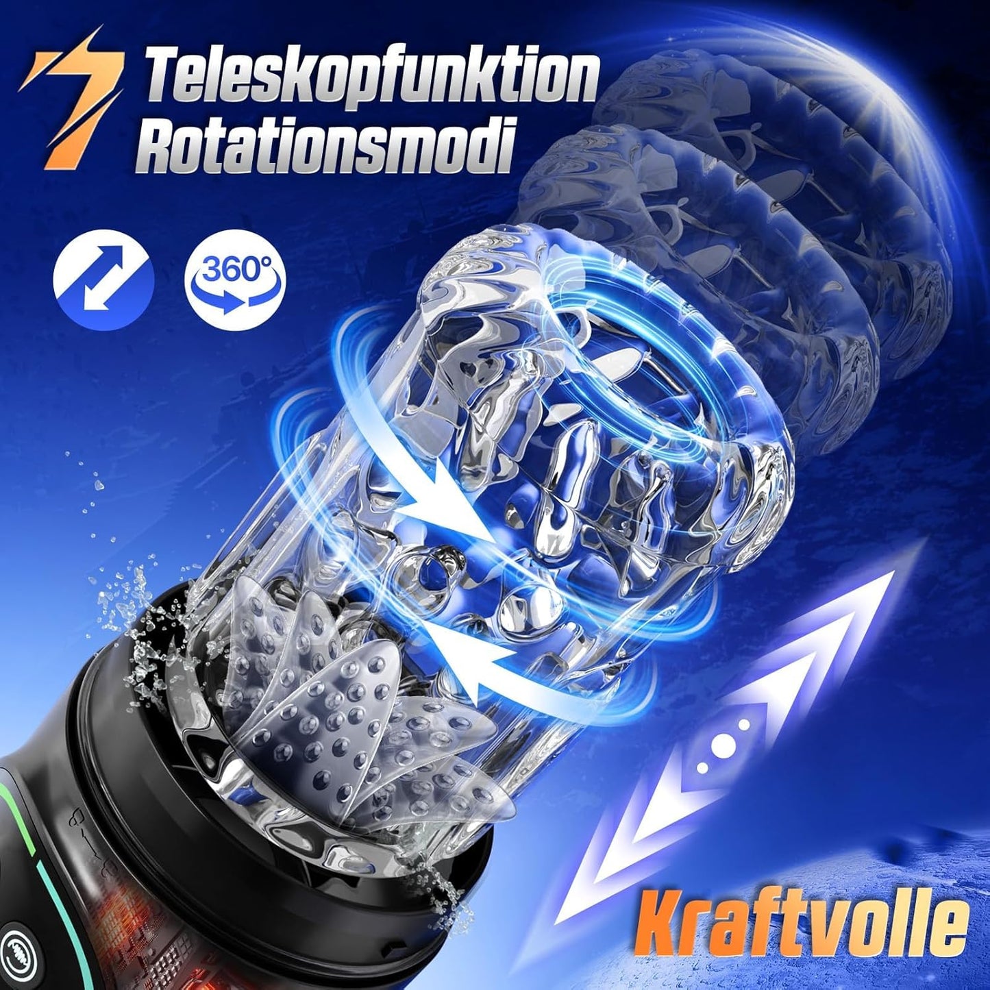 Elektrischer Masturbator mit 7 Funktionen