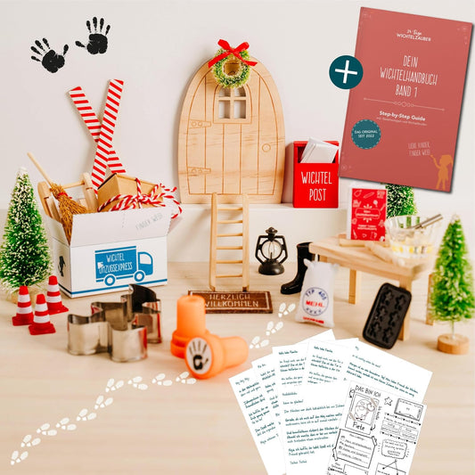 Wichteltür Adventskalender mit Buch & Briefen 2025