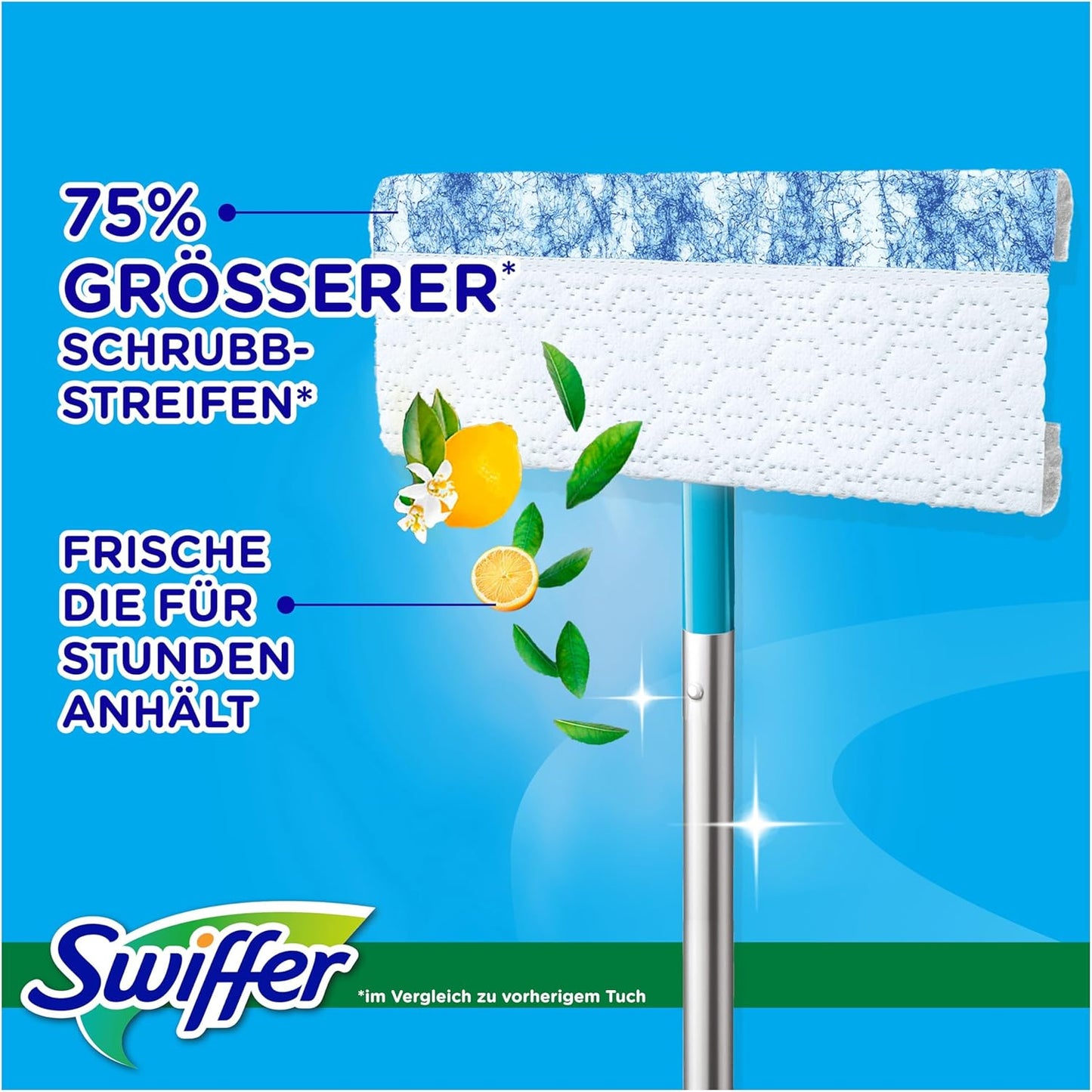 Bodenwischer Dry & Wet Starter-Set, Stab + 16 Dry + 8 Wet