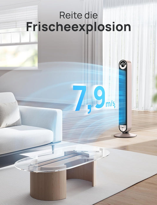 Turmventilator Sternenlicht mit Sprachsteuerung, Sternenlicht