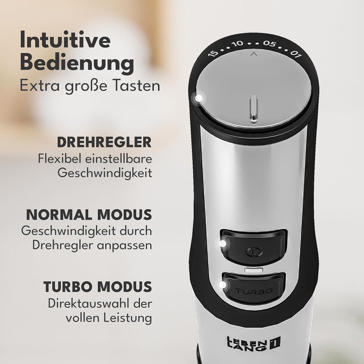 Stabmixer Edelstahl