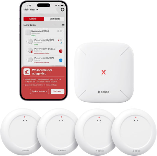 WLAN Wassermelder-Set mit Basisstation