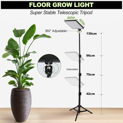 LED Pflanzenlampe mit Ständer und Timer (Vollspektrum), Vollspektrum