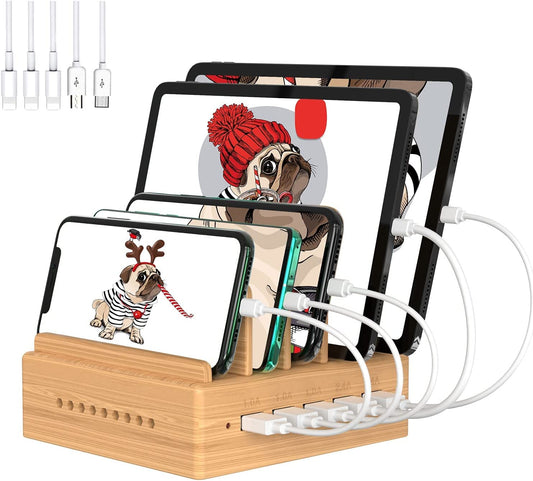 Handy Ladestation, bambus