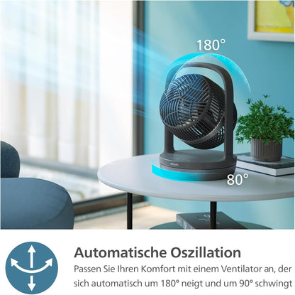 CX3050/01, Tischventilator schwarz + Rotation