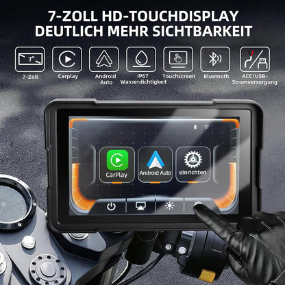 Motorrad-Navi Display 7" mit CarPlay & Android Auto
