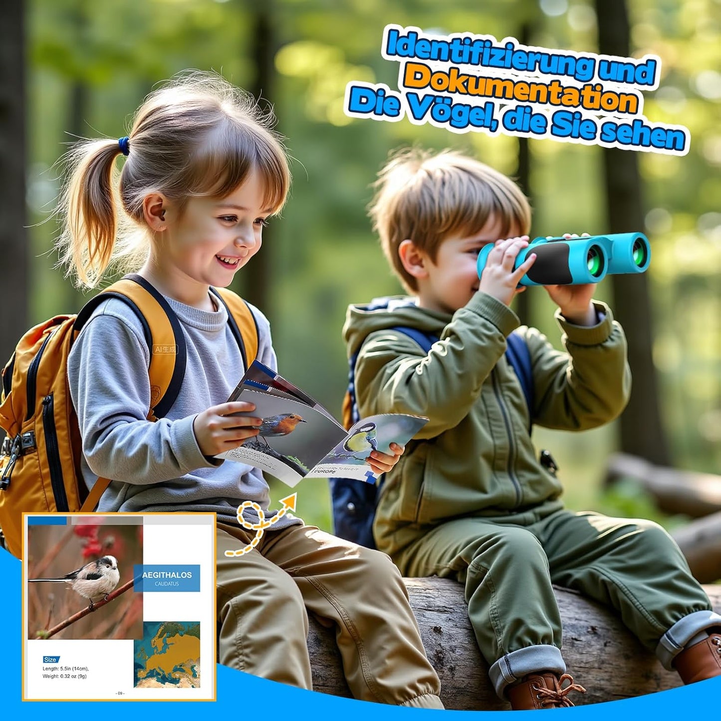 Kinder Fernglas 8X21, Blau