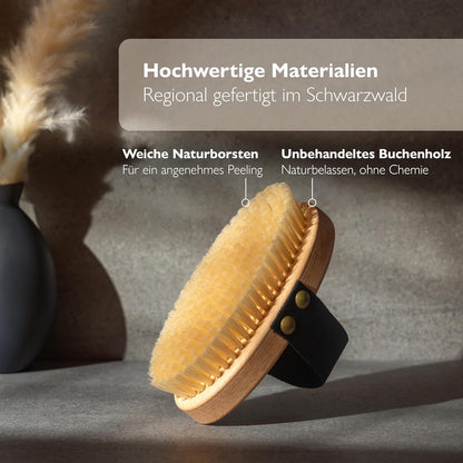 Trockenbürste für Körper und Lymphdrainage Massage