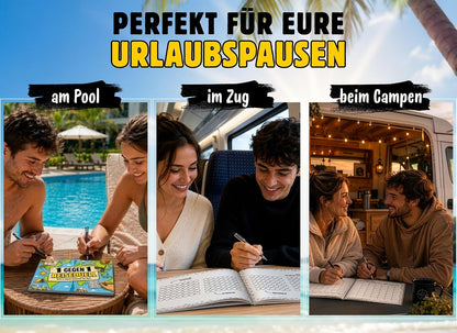 1 gegen 1 Reiseduell: Stift und Papier Minispiele für Zwei, Taschenbuch