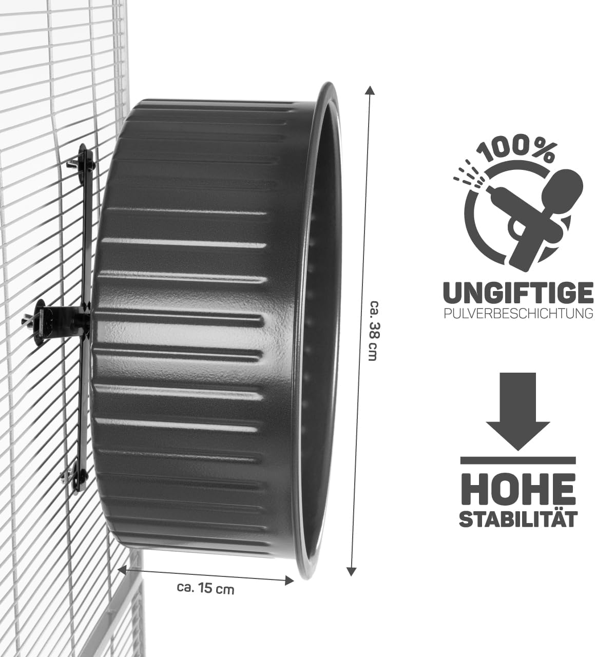 Laufrad für Degus und Chinchillas