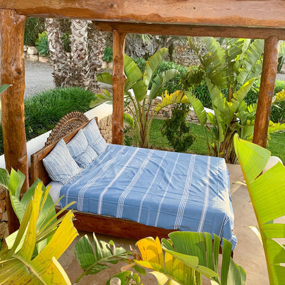 Fouta Bali Premium Strandtuch, Denim-blau 200/200cm