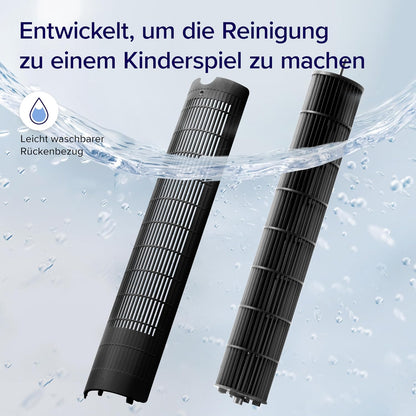 Smart Turmventilator, Schwarz