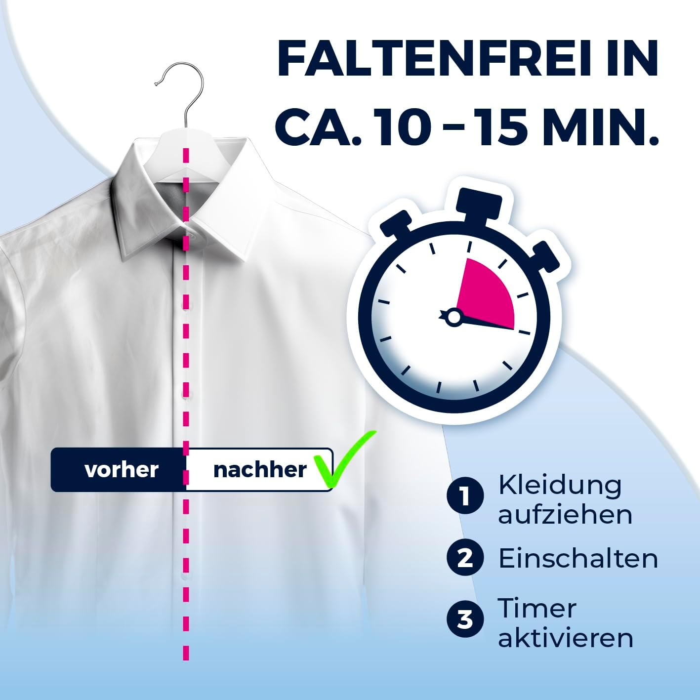 Automatischer Hemdenbügler Pro Steam mit Dampffunktion & Touchdisplay, Hemdenbügler Schwarz