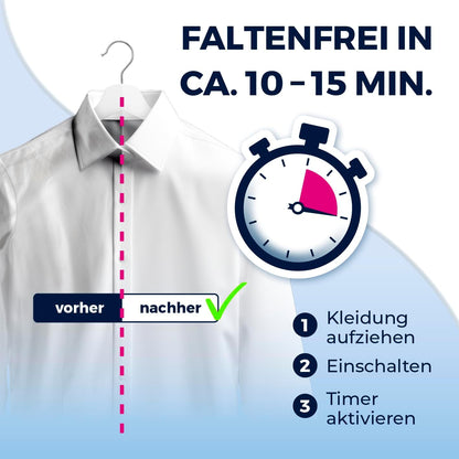 Automatischer Hemdenbügler Pro Steam mit Dampffunktion & Touchdisplay, Hemdenbügler Schwarz
