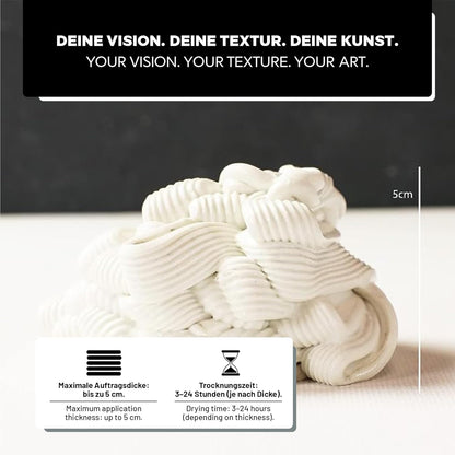Strukturpaste für Acrylmalerei (1,7 kg), Weiss grob 1,7 kg Eimer