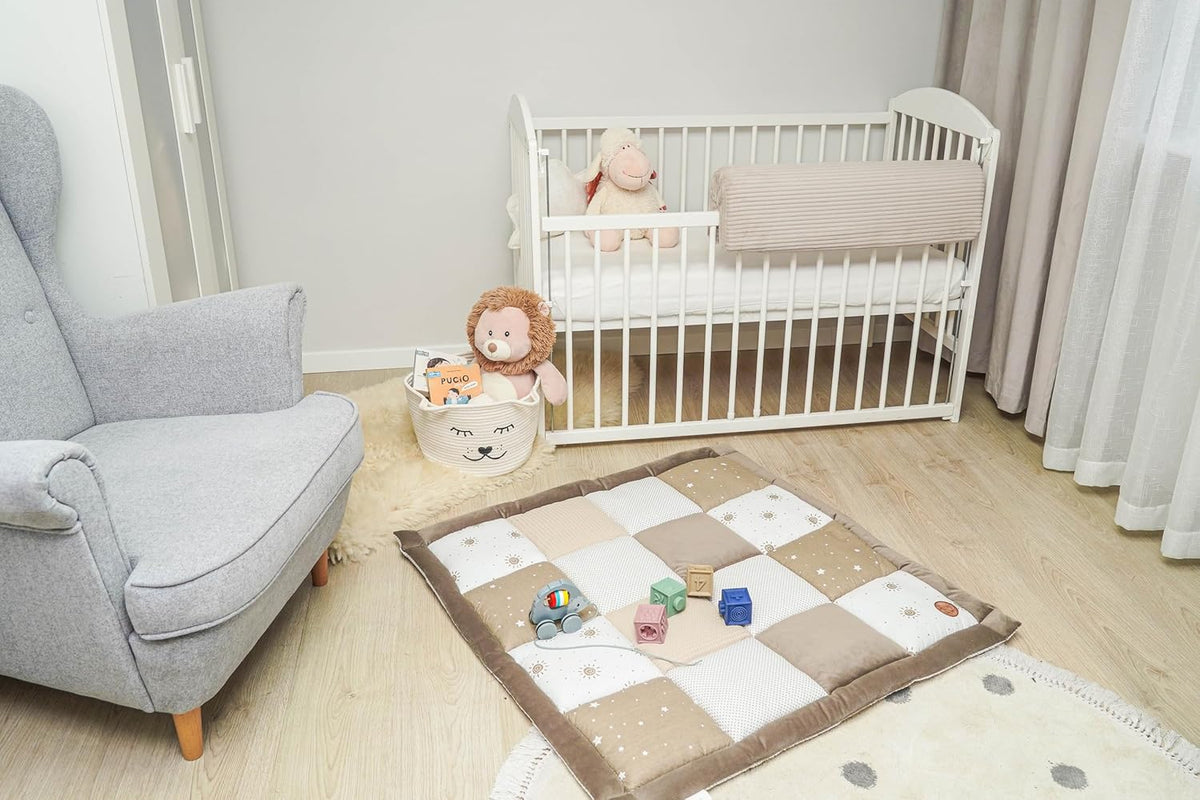 Bettkantenschutz für Kinderbetten, 80 cm, Beige B 80 cm