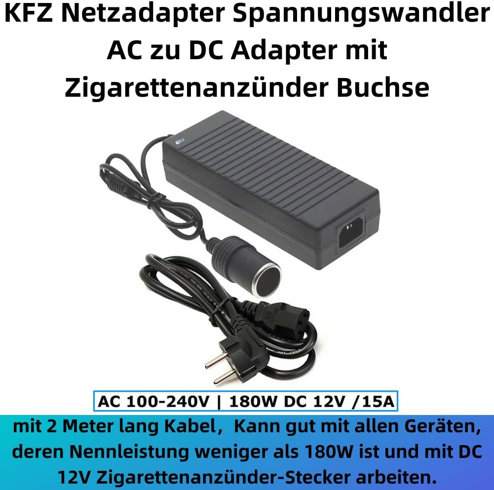 KFZ Spannungswandler 230V auf 12V