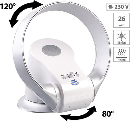 Rotorloser 360°-Ventilator mit Oszillation