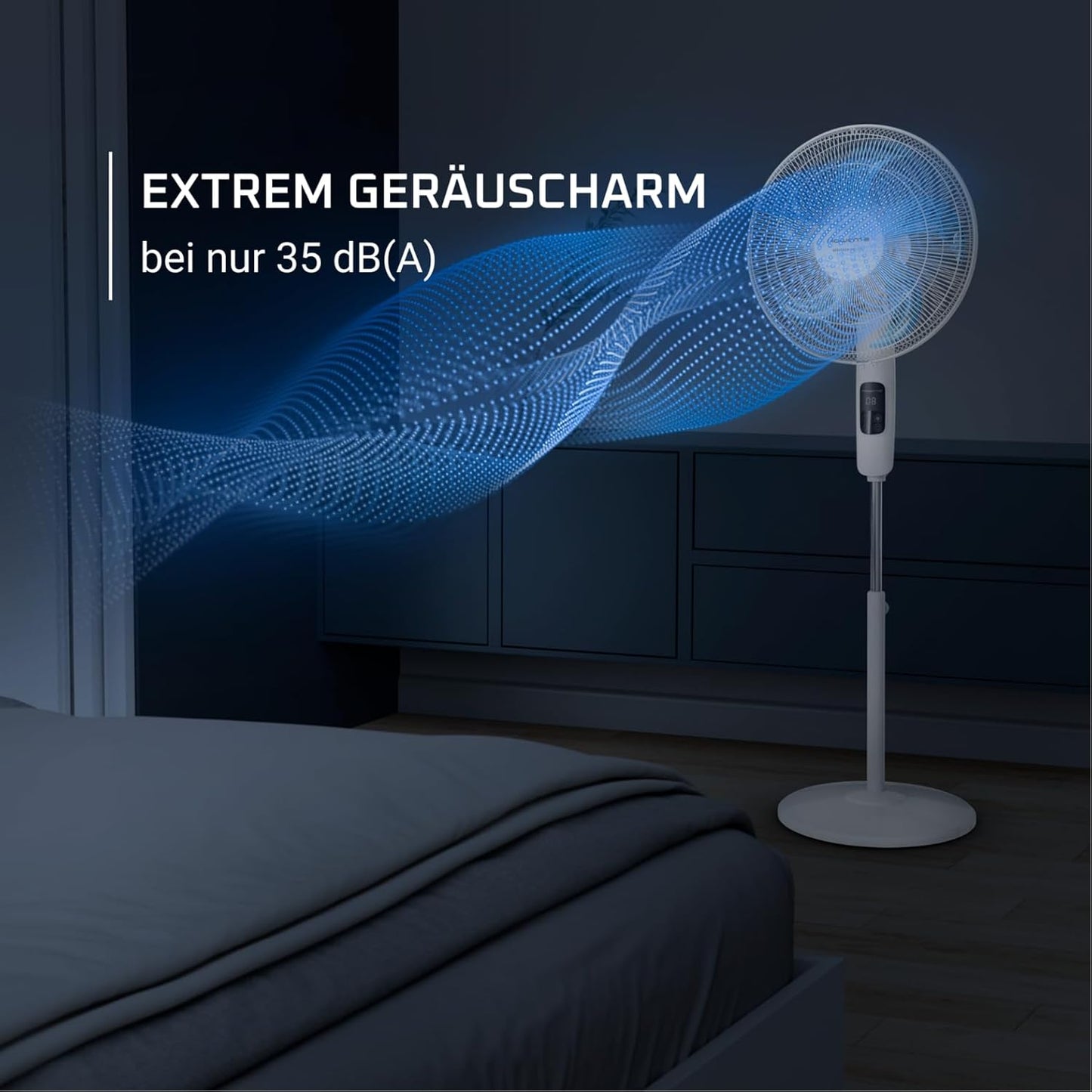 Turbo Silence Standventilator mit LED-Display