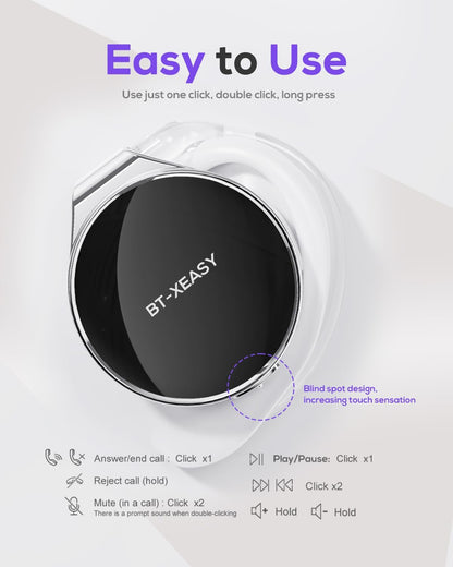 On Ear Kopfhörer Bluetooth mit Geräuschunterdrückung, Schwarz&silber&Black
