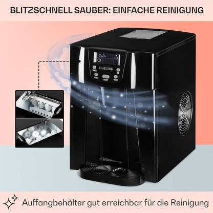 Eiswürfelmaschine, Farbe: Schwarz