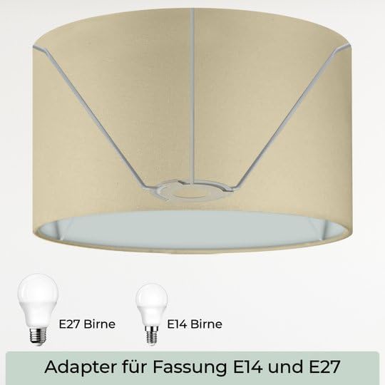 Lampenschirm, Beige Ø 50cm | Höhe 33cm