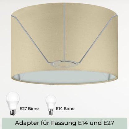 Lampenschirm, Beige Ø 50cm | Höhe 33cm