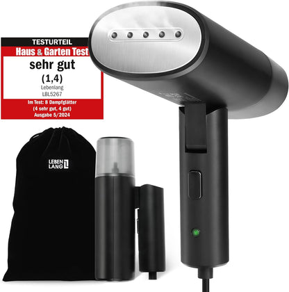 Reise-Dampfglätter LB5267, Schwarz - 900w & 120ml