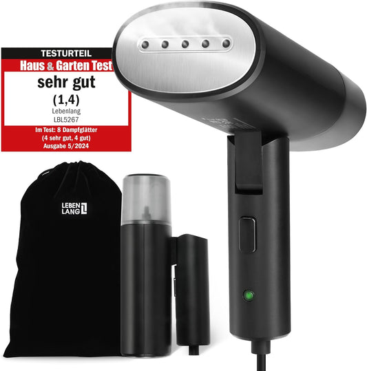 Reise-Dampfglätter LB5267, Schwarz - 900w & 120ml