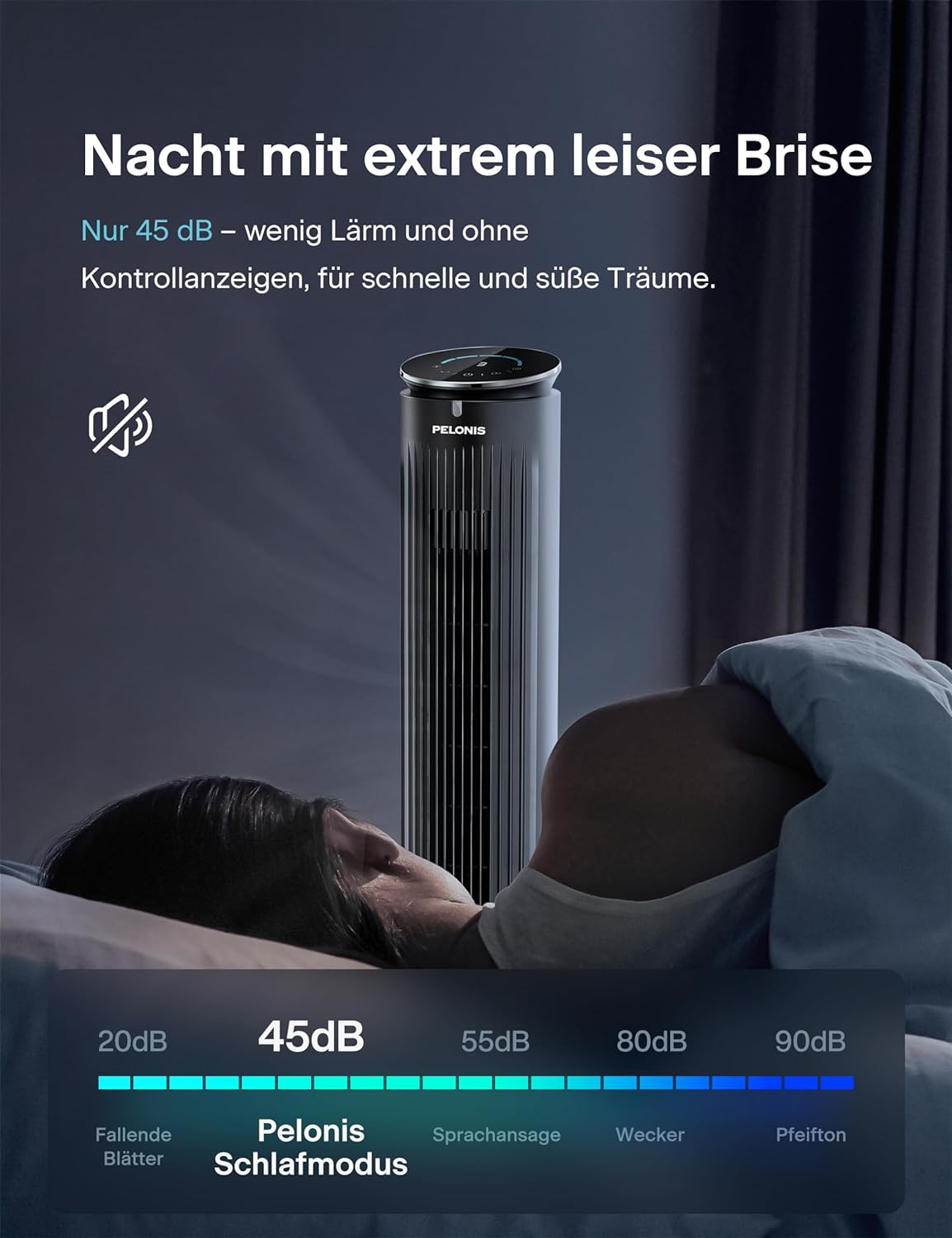 Turmventilator, 42 Zoll Turmventilator