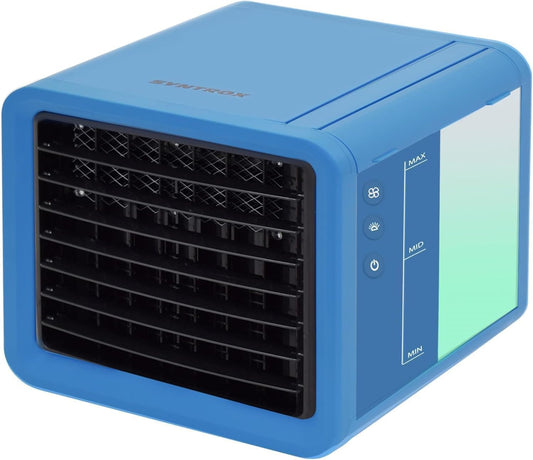 Mini Luftkühler, Blau-weiß