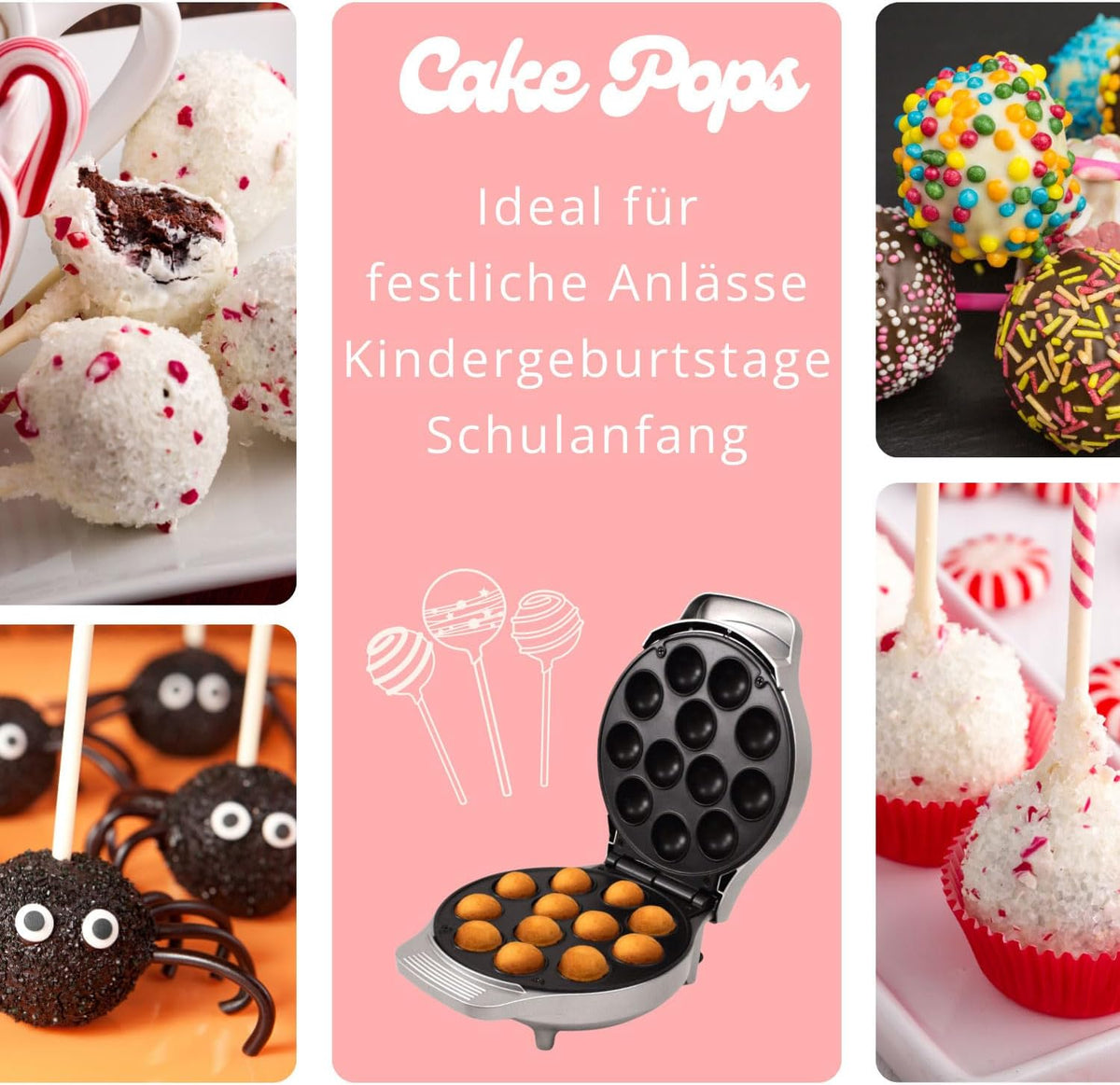 Cake Pop Maker für 12 Stück