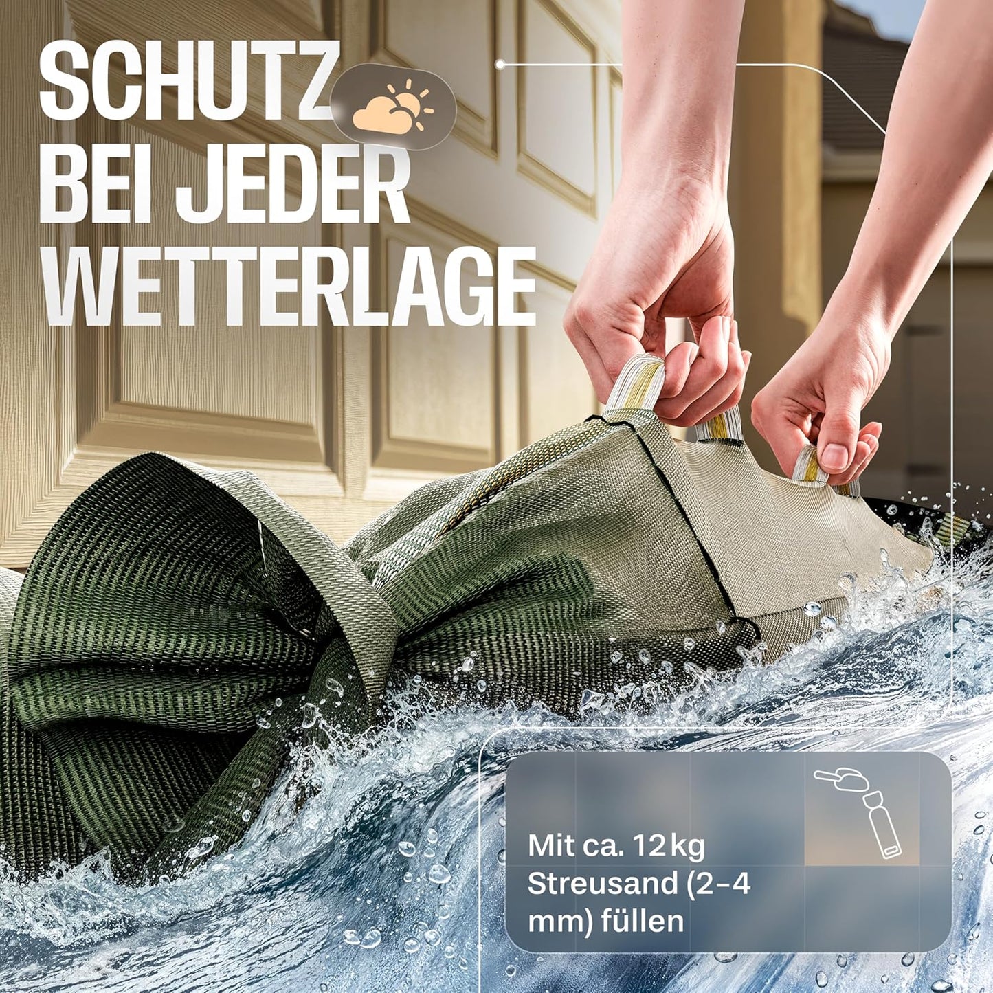 Silosandsäcke für Hochwasserschutz (10 Stück), 10