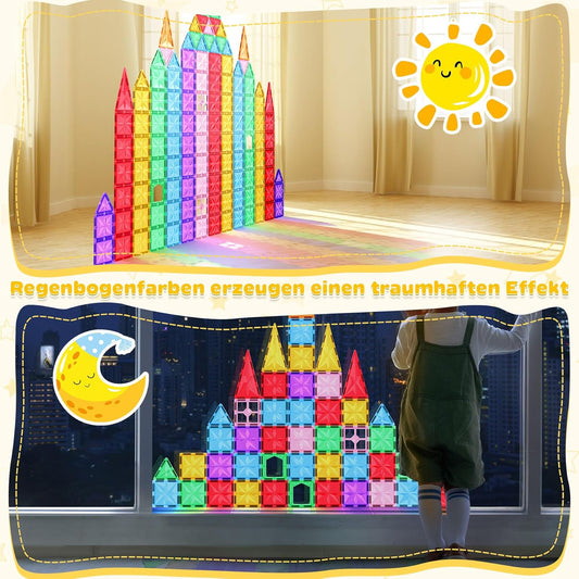 Magnetisches Bausteine-Set (42 Teile), Blue