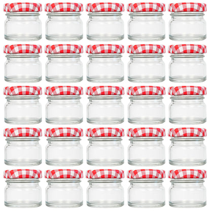 25x Mini Marmeladengläser, 30 ml 25