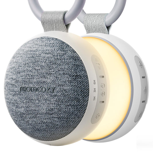 Tragbare White Noise Maschine mit Nachtlicht, Grau