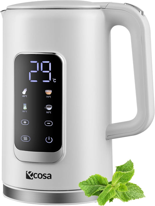 Wasserkocher mit Temperatureinstellung (40°C-100°C)