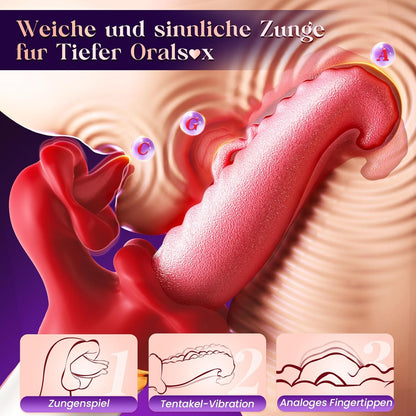 Vibrator mit Klitorisstimulation, 7 Modi