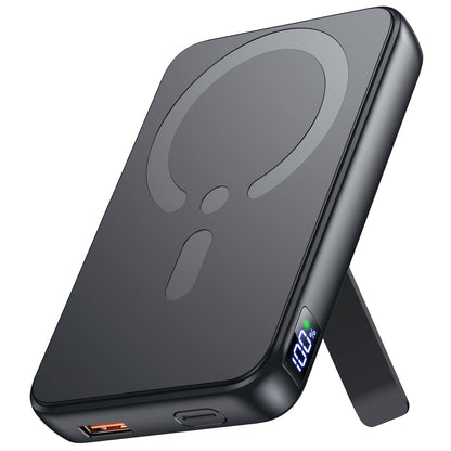 Magnetische Powerbank mit Schnellladefunktion, Schwarz