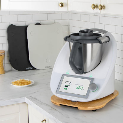 Gleitbrett für Thermomix TM6/TM5 mit Rollen, Bambus