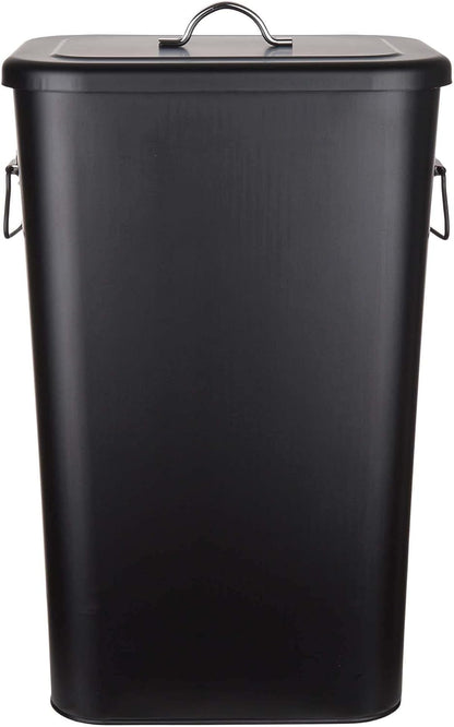 Universaltonne Binster mit Deckel und Griffen, Schwarz