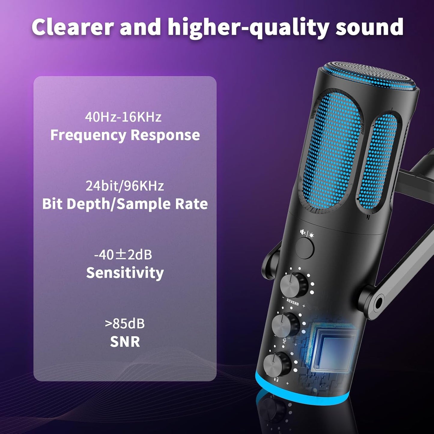 Gaming Mikrofon C1 mit USB und Noise Cancellation