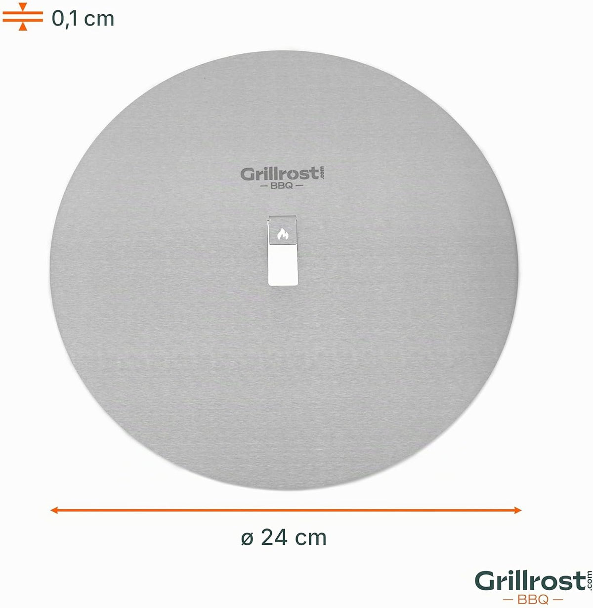 Edelstahl Backplatte für Pizza Blind Bake