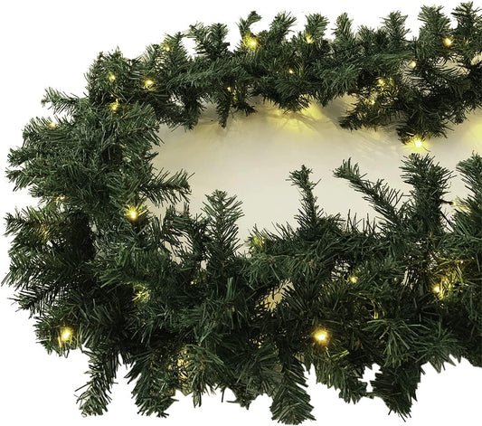XXL Tannengirlande mit LED Lichterkette, XX-Large